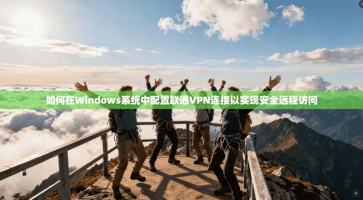 如何在Windows系统中配置联通VPN连接以实现安全远程访问