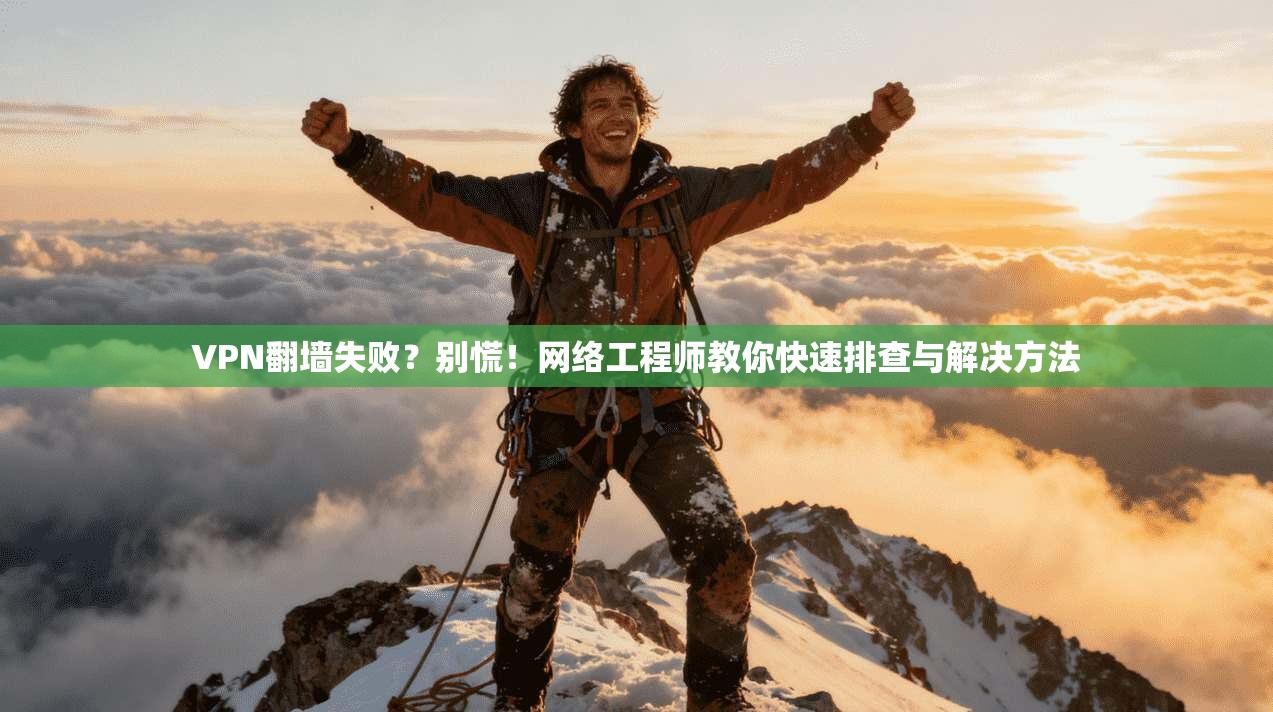 VPN翻墙失败？别慌！网络工程师教你快速排查与解决方法