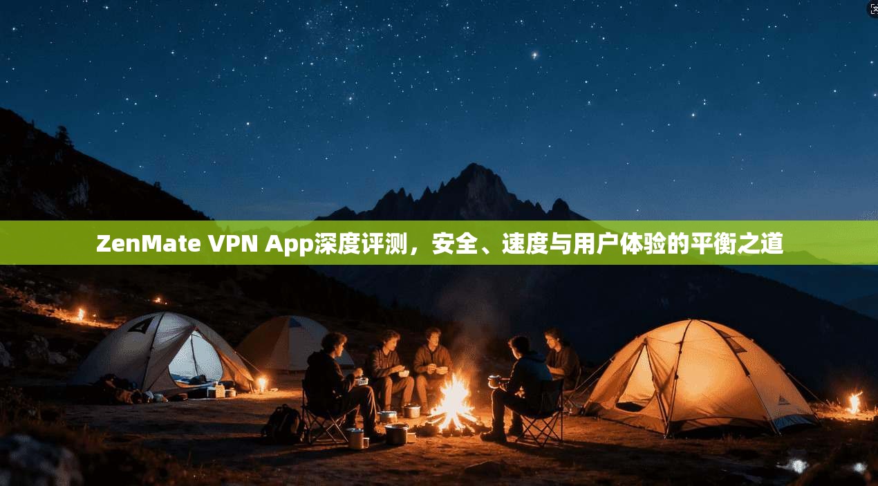 ZenMate VPN App深度评测，安全、速度与用户体验的平衡之道