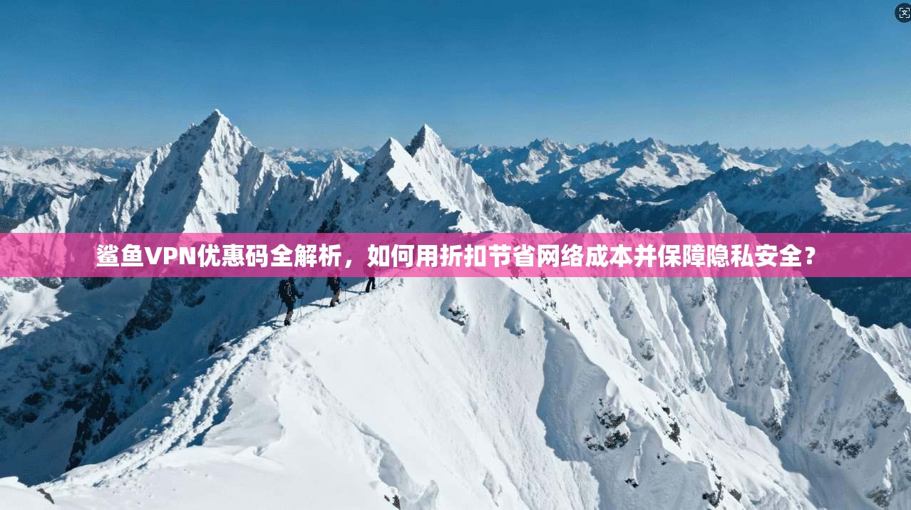 鲨鱼VPN优惠码全解析，如何用折扣节省网络成本并保障隐私安全？