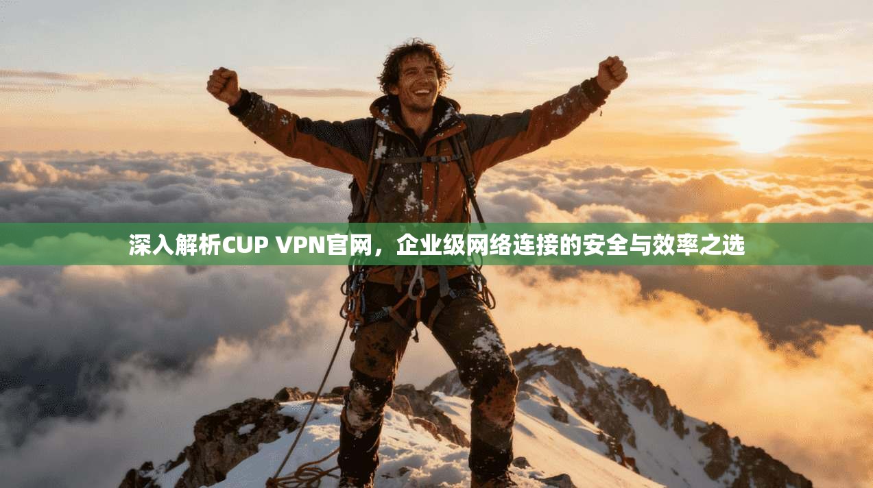 深入解析CUP VPN官网，企业级网络连接的安全与效率之选